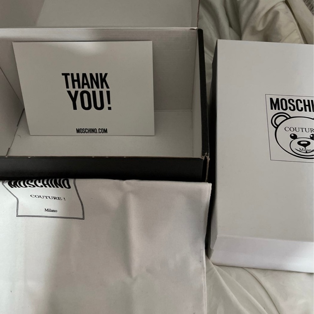 Moschino Black and White Sneakers - Picture 3 of 8